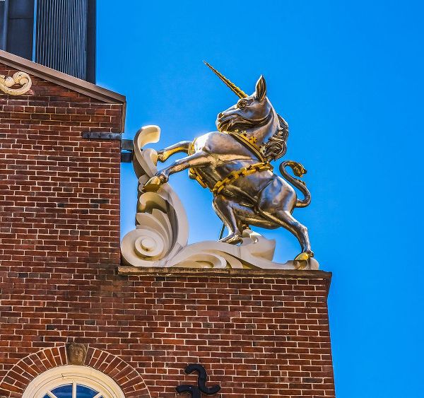 Perry, William 아티스트의 Silver British Unicorn Faneuil Meeting Hall-Freedom Trail-Boston-Massachusetts-Meeting place Americ작품입니다.
